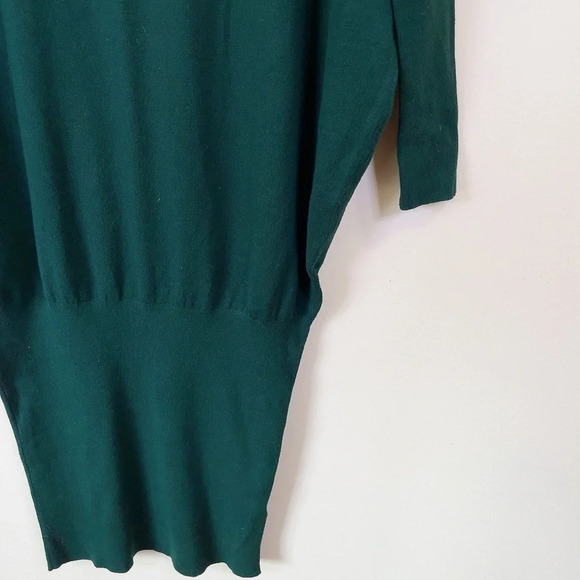 Zara Green Vneck  Choker Knit Sweater Dress - Picture 6 of 15